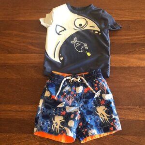 Gap toddler swim top and shorts